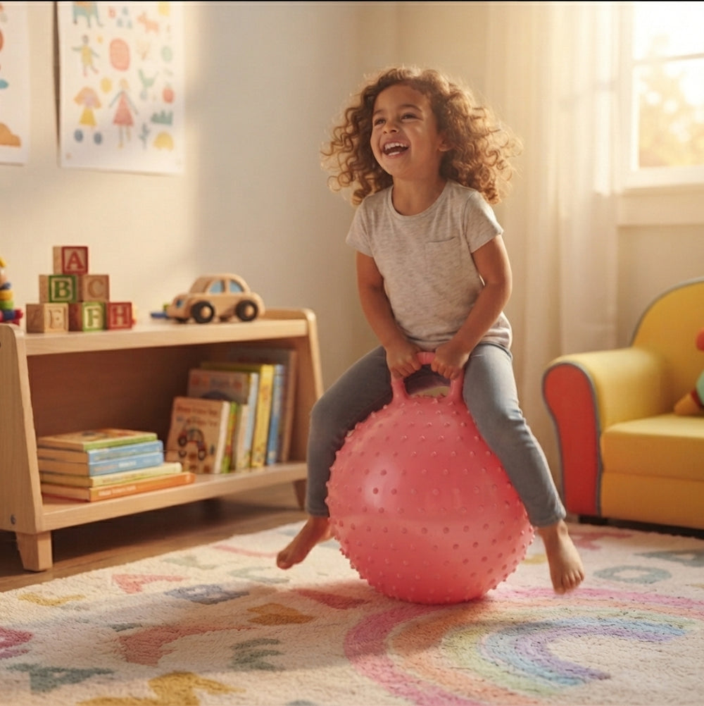 Inflatable Sit & Bounce Hop Ball for Kids