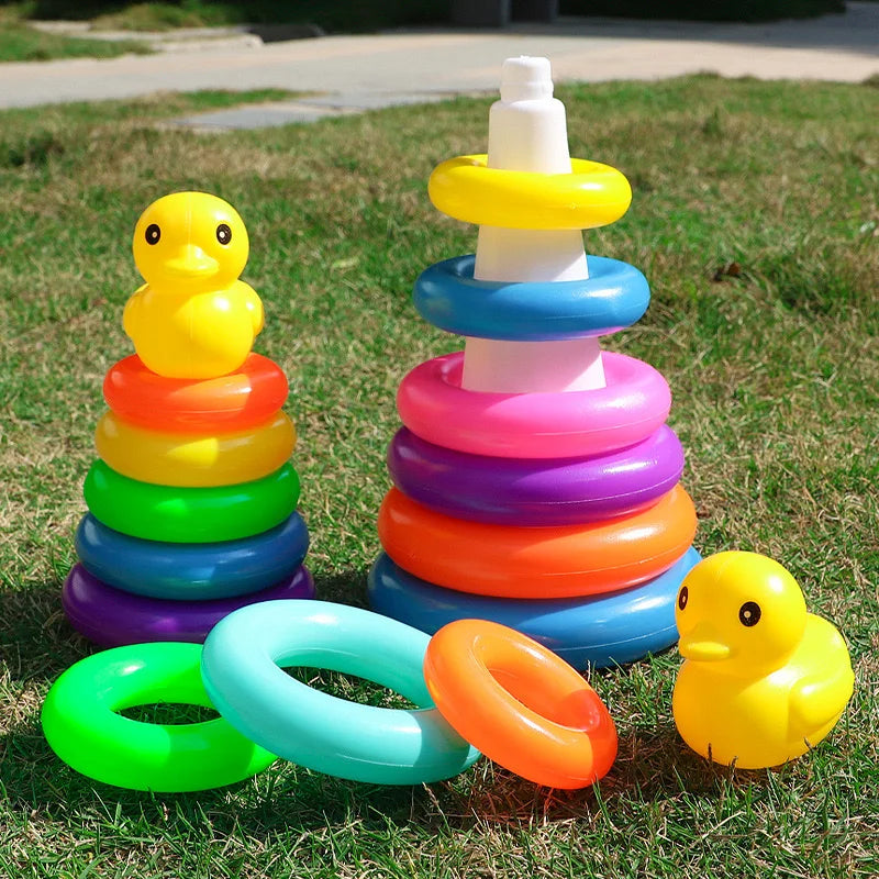 Rainbow Duck Stacking Tower Toy – Colourful Learning Fun