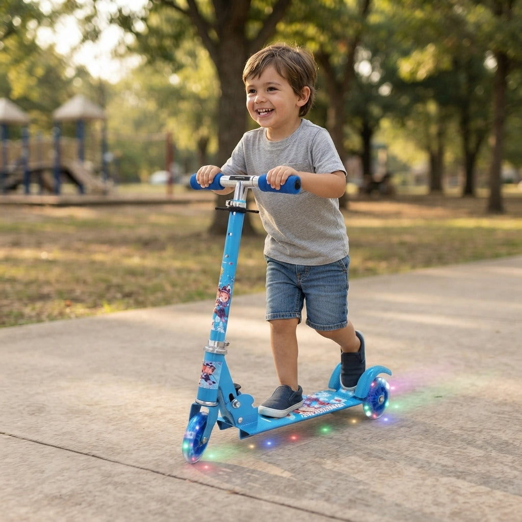 Kids Three-Wheel LED Toy Scooter