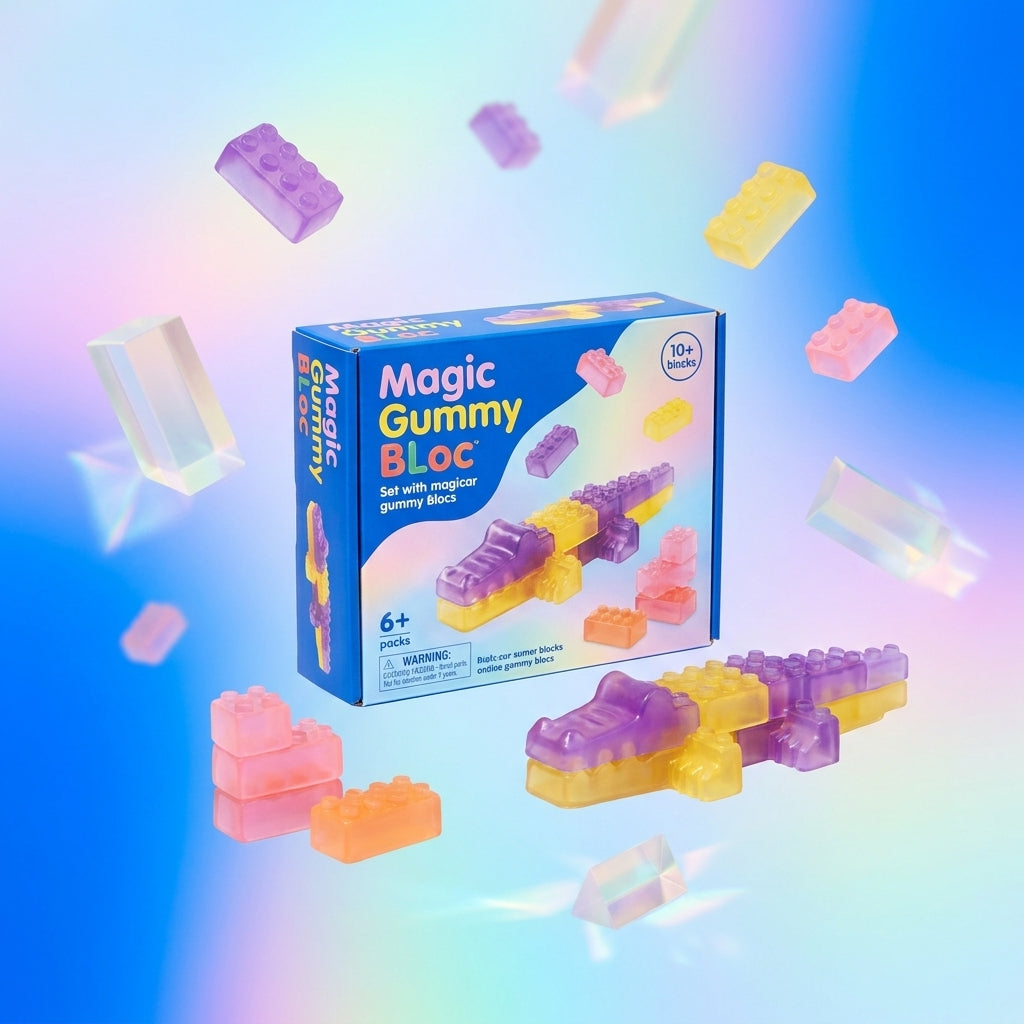 Colorful Soft Sensory Squishy Building Blocks – 40 Pieces