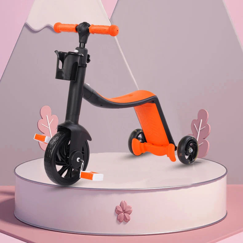 3-in-1 Height Adjustable Children's Kick Scooter