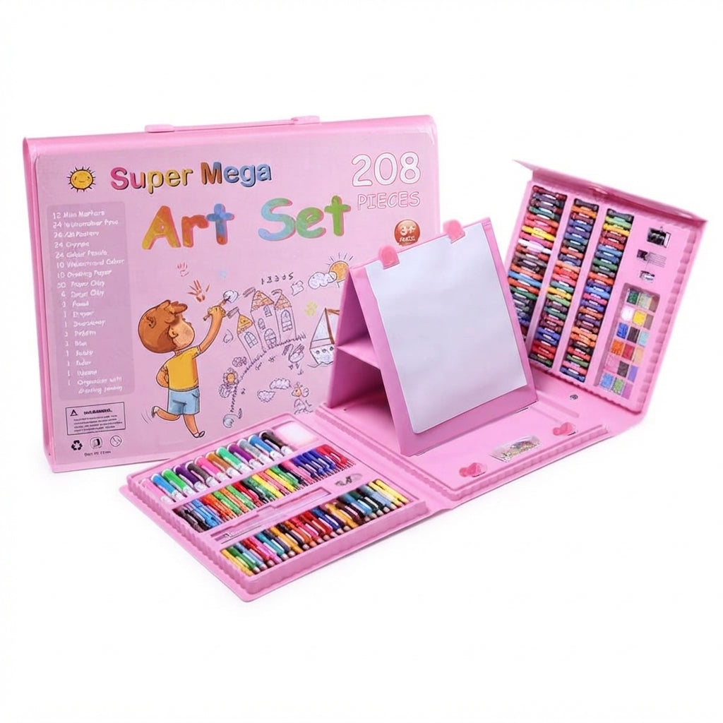 Children's 208-Piece Painting & Drawing Set