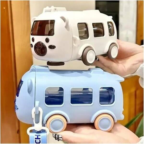 500ml Cute Bus Water Bottle for Kids