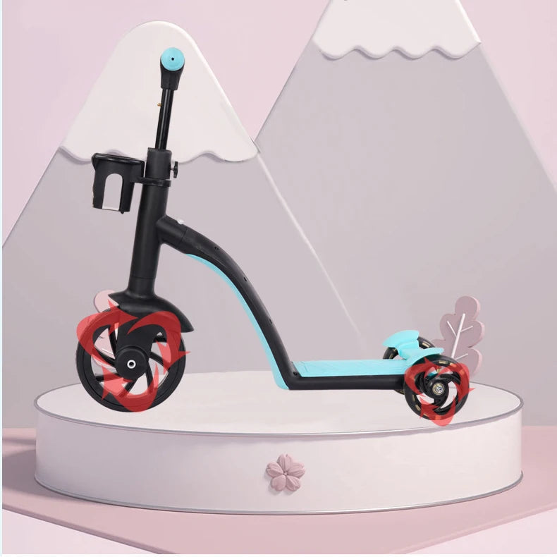 3-in-1 Height Adjustable Children's Kick Scooter