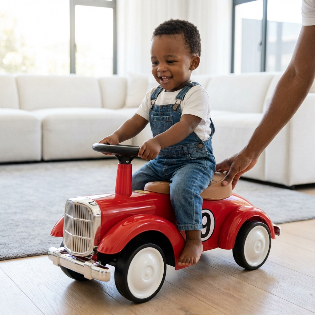 The Vintage Style Kids' Ride-On Racing