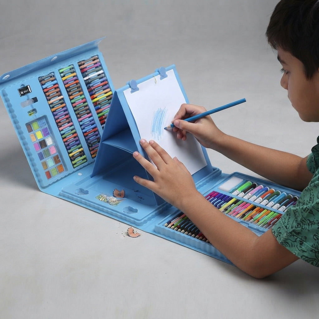 Children's 208-Piece Painting & Drawing Set